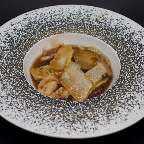 Pollo con Bambú